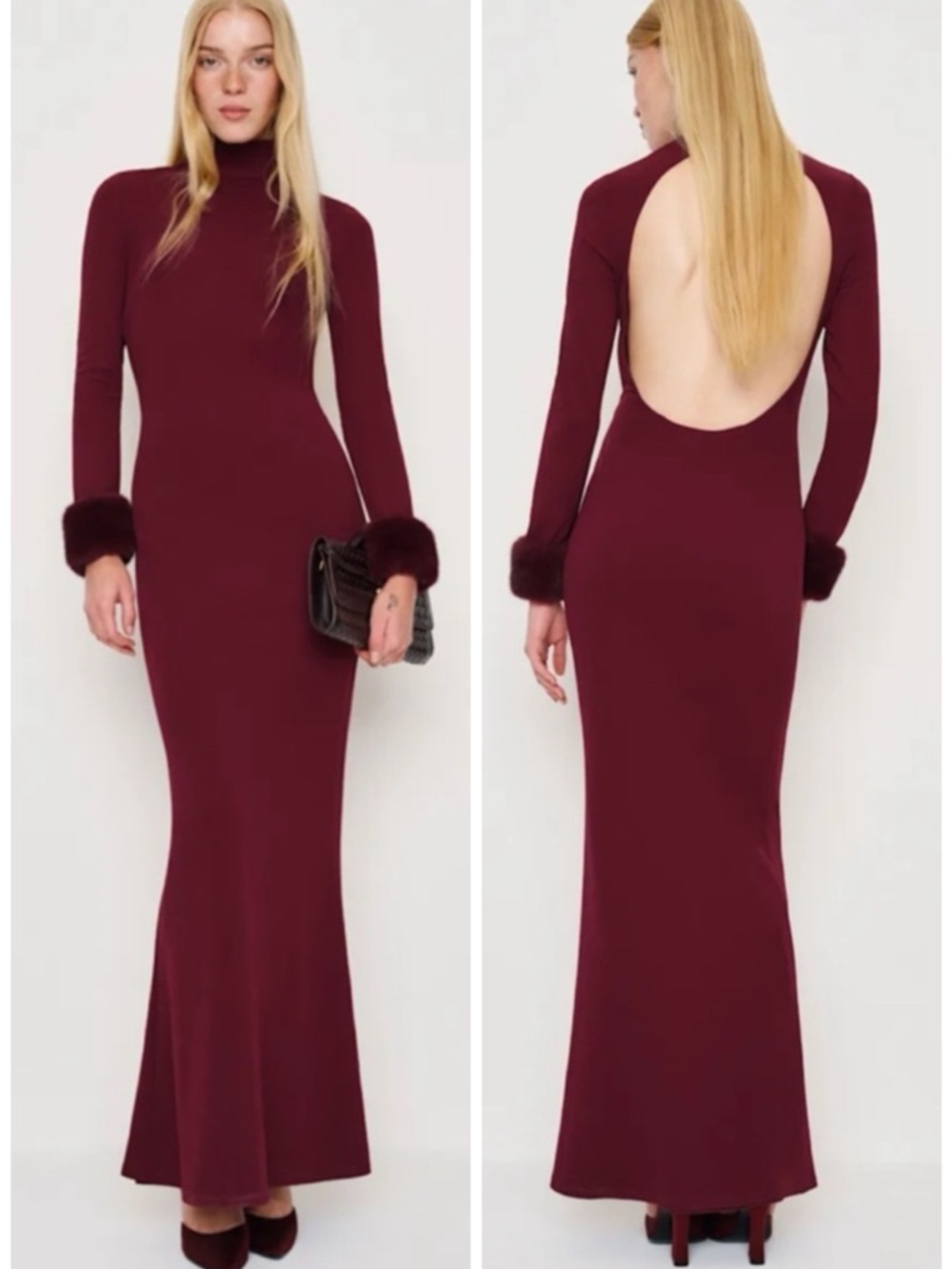 REFORMATION x Nara Smith Honey Red Knit Dress SZ M